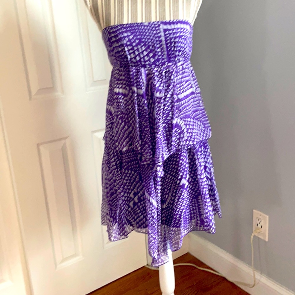 Bcbg maxazria purple sleeveless dress.
